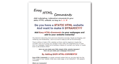 Desktop Screenshot of easy-html-comments.info